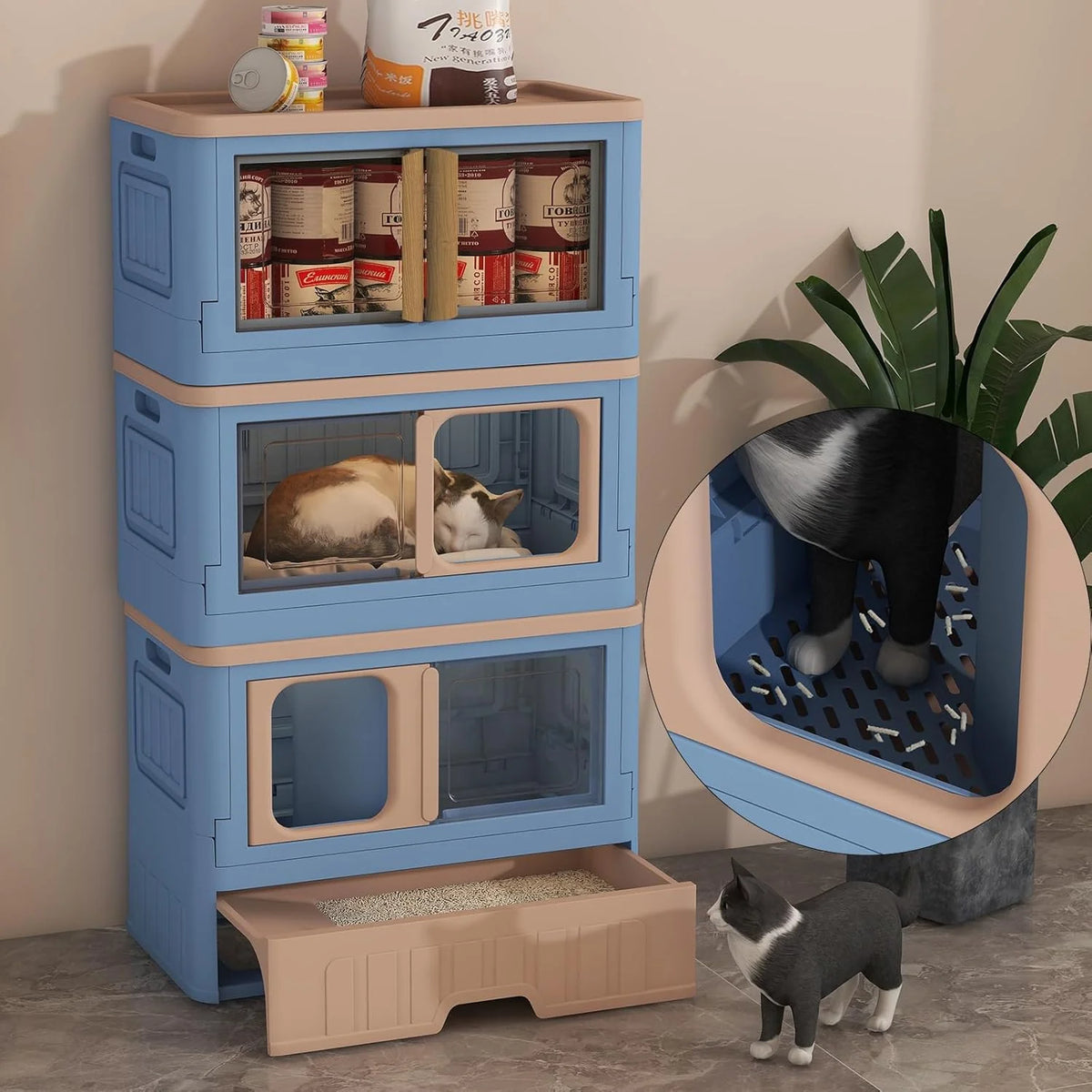 Foldable Cat Villa